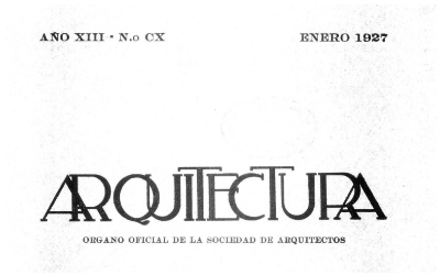Arquitectura 110 | 1927