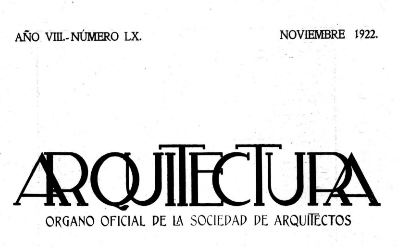 Arquitectura 60 | 1922