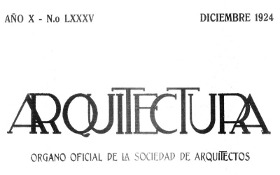 Arquitectura 85 | 1924