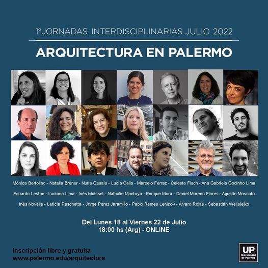 I Jornadas virtuales Interdisciplinarias Arquitectura en Palermo