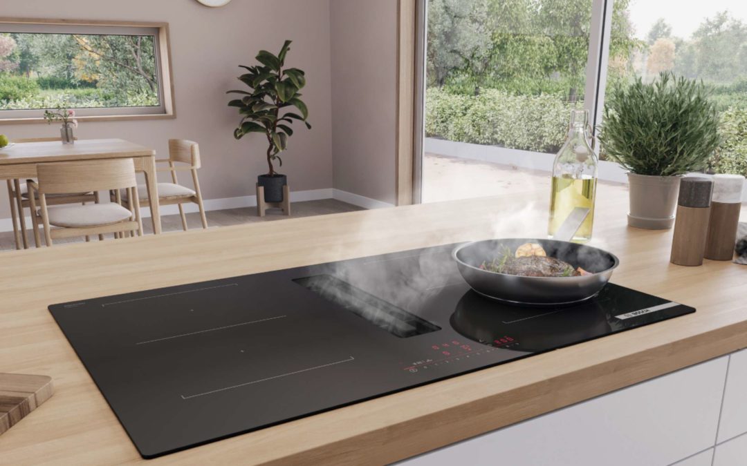 Nueva placa con extractor integrado Bosch: dos productos en uno, pero con diferentes alternativas en su instalación