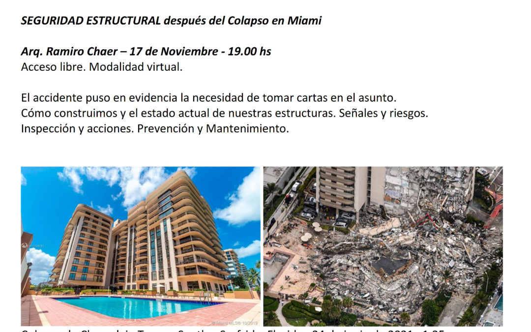 Charla abierta: Seguridad Estructural después del colapso en Miami