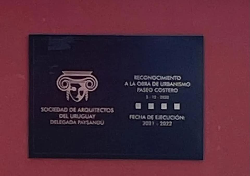 Desde Paysandú: Descubrimiento de placa de Paseo Costero