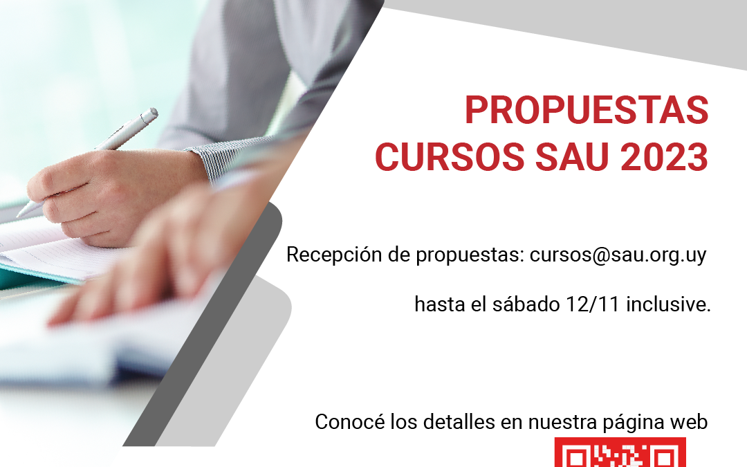 Convocatoria a propuestas de Cursos SAU 2023