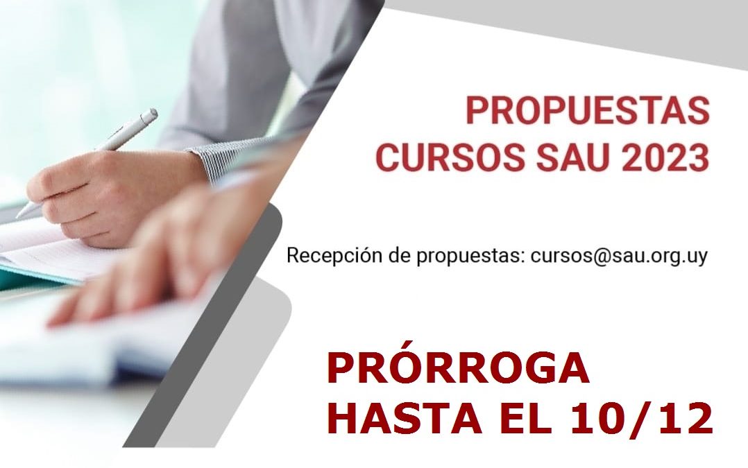 Convocatoria a propuestas de Cursos SAU 2023